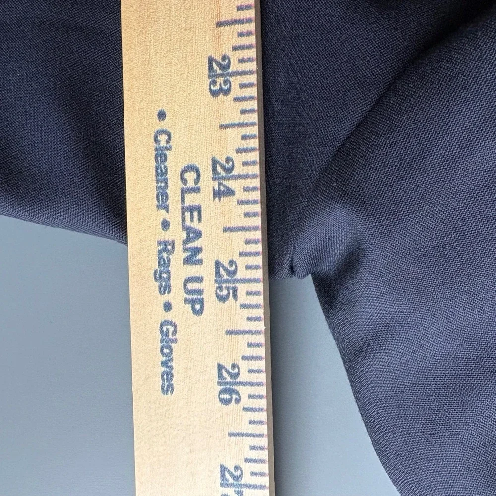 Lauren Ralph Lauren Mens 48R Navy Blue Wool Blazer Gold Crest Buttons 2-Button